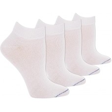 Dr. Scholl's Women's Diabetes & Circulatory Low Cut Socks, 4 Pair, White, Women's Size 4-10