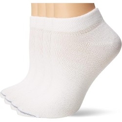 Dr. Scholl's Women's Diabetes & Circulatory Low Cut Socks, 4 Pair, White, Women's Size 8-12