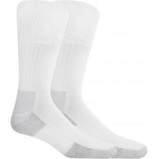 Dr. Scholl's Men's Crew Advanced Relief Socks, 2 Pair, White, Men's 7-12