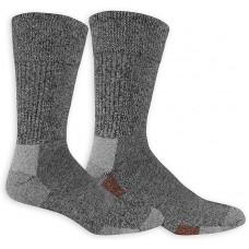 Dr. Scholl's Men's Advanced Relief Crew Socks, 2 Pair, Charcoal/Red Size, Men's Shoe Size 6-12.5