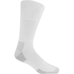 Dr. Scholl's Men's Work Advanced Relief Crew Sock, 2 Pair Pack, White, 10-13