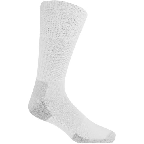 Dr. Scholl's Men's Work Advanced Relief Crew Sock, 2 Pair Pack, Grey, 10-13