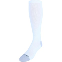 Men's Over the Calf Work Compression,1 pair, White, 10-13