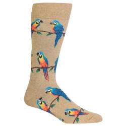 Hotsox Men's Macaws Socks 1 Pair, Hemp Heather, Men's 8.5-12 Shoe Hotsox Men's Macaws Socks 1 Pair, Hemp Heather, Men's 8.5-12 Shoe