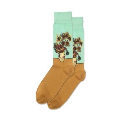 Hotsox Men's Sunflowers Socks 1 Pair, Spearmint, Men's 8.5-12 Shoe Hotsox Men's Sunflowers Socks 1 Pair, Spearmint, Men's 8.5-12 Shoe