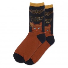 Hotsox Women's The Great Catsby Socks 1 Pair, Black, Women's 4-10 Shoe