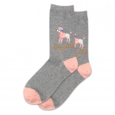 Hotsox Women's Fancy Bitch Socks 1 Pair, Grey Heather, Women's 4-10 Shoe