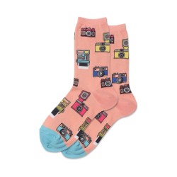Hotsox Women's Vintage Cameras Socks 1 Pair, Blush, Women's 4-10 Shoe Hotsox Women's Vintage Cameras Socks 1 Pair, Blush, Women's 4-10 Shoe