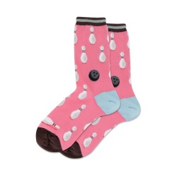 Hotsox Women's Bowling Stripe Socks 1 Pair, Bright Pink, Women's 4-10 Shoe Hotsox Women's Bowling Stripe Socks 1 Pair, Bright Pink, Women's 4-10 Shoe