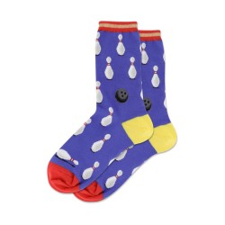 Hotsox Women's Bowling Stripe Socks 1 Pair, Royal, Women's 4-10 Shoe Hotsox Women's Bowling Stripe Socks 1 Pair, Royal, Women's 4-10 Shoe