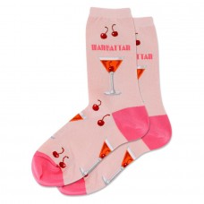 Hotsox Women's Manhattan Cocktail Socks 1 Pair, Blush, Women's 4-10 Shoe