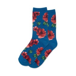 Hotsox Women's Autumn Floral Socks 1 Pair, Teal, Women's 4-10 Shoe Hotsox Women's Autumn Floral Socks 1 Pair, Teal, Women's 4-10 Shoe