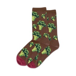 Hotsox Women's Broccoli Socks 1 Pair, Brown, Women's 4-10 Shoe Hotsox Women's Broccoli Socks 1 Pair, Brown, Women's 4-10 Shoe
