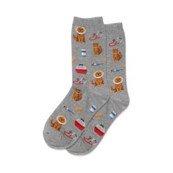 Hotsox Women's Veterinarian Socks 1 Pair, Grey Heather, Women's 4-10 Shoe