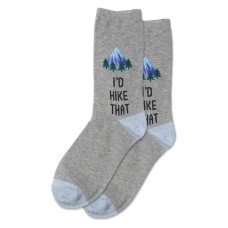 Hotsox Women's Id Hike That Socks 1 Pair, Grey Heather, Women's 4-10 Shoe