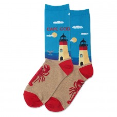 Hotsox Women's Cape Cod Socks 1 Pair, Turquoise, Women's 4-10 Shoe