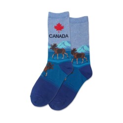 Hotsox Women's Canada Socks 1 Pair, Blue Heather, Women's 4-10 Shoe Hotsox Women's Canada Socks 1 Pair, Blue Heather, Women's 4-10 Shoe