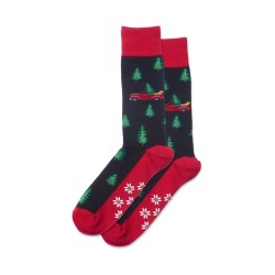 Hotsox Men's Holiday Trucks Non Skid Socks 1 Pair, Black, Men's 8.5-12 Shoe Hotsox Men's Holiday Trucks Non Skid Socks 1 Pair, Black, Men's 8.5-12 Shoe