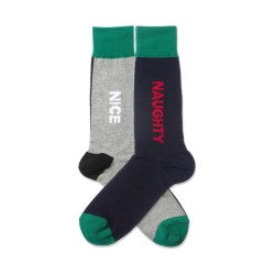 Hotsox Men's Naughty And Nice Socks 1 Pair, Black, Men's 8.5-12 Shoe Hotsox Men's Naughty And Nice Socks 1 Pair, Black, Men's 8.5-12 Shoe