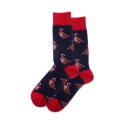 Hotsox Men's Candy Cane Sloth Socks 1 Pair, Green, Men's 8.5-12 Shoe Hotsox Men's Candy Cane Sloth Socks 1 Pair, Green, Men's 8.5-12 Shoe