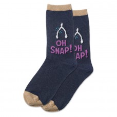 Hotsox Women's Oh Snap Socks 1 Pair, Denim Heather, Women's 4-10 Shoe