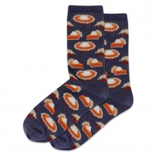 Hotsox Women's Pumpkin Pie Socks 1 Pair, Denim Heather, Women's 4-10 Shoe