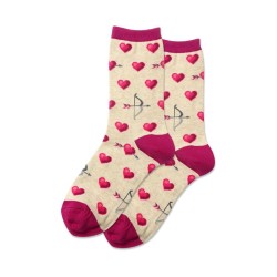 Hotsox Women's Bow And Arrow Socks 1 Pair, Natural Melange, Women's 4-10 Shoe Hotsox Women's Bow And Arrow Socks 1 Pair, Natural Melange, Women's 4-10 Shoe