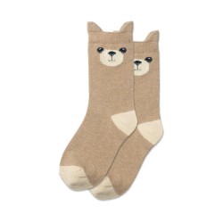 Hotsox Kid's Teddy Bear Socks 1 Pair, Hemp Heather, Medium/Large Hotsox Kid's Teddy Bear Socks 1 Pair, Hemp Heather, Medium/Large
