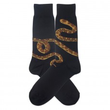 Hotsox Men's Snake Socks 1 Pair, Black, Men's 8.5-12 Shoe