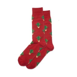 Hotsox Men's Cactus Socks 1 Pair, Red, Men's 8.5-12 Shoe Hotsox Men's Cactus Socks 1 Pair, Red, Men's 8.5-12 Shoe