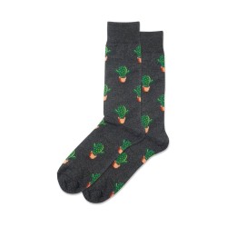 Hotsox Men's Cactus Socks 1 Pair, Charcoal Heather, Men's 8.5-12 Shoe Hotsox Men's Cactus Socks 1 Pair, Charcoal Heather, Men's 8.5-12 Shoe