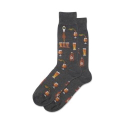 Hotsox Men's Craft Beer Socks 1 Pair, Charcoal Heather, Men's 8.5-12 Shoe Hotsox Men's Craft Beer Socks 1 Pair, Charcoal Heather, Men's 8.5-12 Shoe