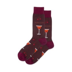 Hotsox Men's Manhattan Cocktail Socks 1 Pair, Brown, Men's 8.5-12 Shoe Hotsox Men's Manhattan Cocktail Socks 1 Pair, Brown, Men's 8.5-12 Shoe