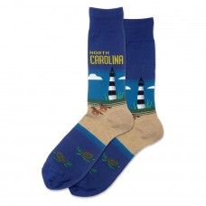 Hotsox Men's North Carolina Socks 1 Pair, Royal, Men's 8.5-12 Shoe