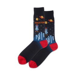 Hotsox Men's Houston Socks 1 Pair, Black, Men's 8.5-12 Shoe Hotsox Men's Houston Socks 1 Pair, Black, Men's 8.5-12 Shoe