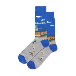 Hotsox Men's Brooklyn Socks 1 Pair, Blue, Men's 8.5-12 Shoe Hotsox Men's Brooklyn Socks 1 Pair, Blue, Men's 8.5-12 Shoe