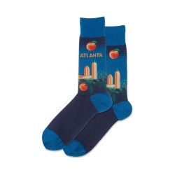 Hotsox Men's Atlanta Socks 1 Pair, Teal, Men's 8.5-12 Shoe Hotsox Men's Atlanta Socks 1 Pair, Teal, Men's 8.5-12 Shoe