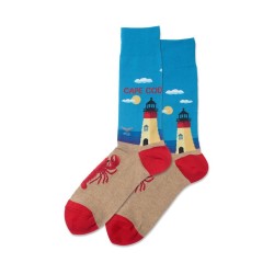 Hotsox Men's Cape Cod Socks 1 Pair, Turquoise, Men's 8.5-12 Shoe Hotsox Men's Cape Cod Socks 1 Pair, Turquoise, Men's 8.5-12 Shoe