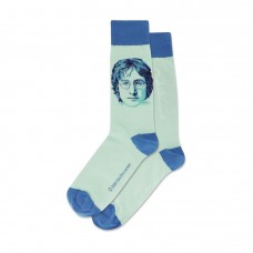 Hotsox Men's John Lennon Portrait Socks 1 Pair, Mint, Men's 8.5-12 Shoe