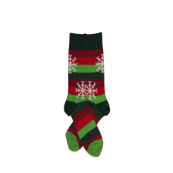 Hot Sox Men's Snowflake Crew Socks 1 Pair, Green, Men's 6-12 Shoe