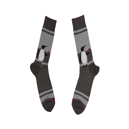 Hot Sox Men's Penguin Crew Socks 1 Pair, Charcoal Heather, Men's 6-12 Shoe Hot Sox Men's Penguin Crew Socks 1 Pair, Charcoal Heather, Men's 6-12 Shoe