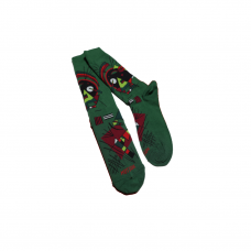 Hot Sox Men's Kandinsky Xmas Crew Socks 1 Pair, Green, Men's 6-12 Shoe