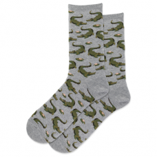 Hot Sox Women's Alligators Crew Socks 1 Pair, Grey Heather, Women's 4-10 Shoe