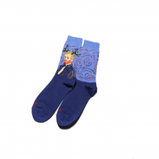 Hot Sox Women's Reindeer Van Gogh Crew Socks 1 Pair, Denim, Women's 4-10 Shoe