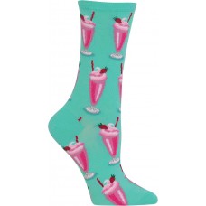 Hot Sox Women's Milkshakes Socks 1 Pair, Mint Green, Women's 4-10