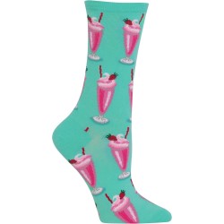 Hot Sox Women's Milkshakes Socks 1 Pair, Mint Green, Women's 4-10 Hot Sox Women's Milkshakes Socks 1 Pair, Mint Green, Women's 4-10