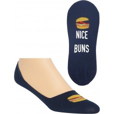 HotSox Mens Nice Buns Socks, Navy, 1 Pair, Mens Shoe 6-12.5