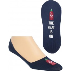 HotSox Mens The Heat is On Socks, Navy, 1 Pair, Mens Shoe 6-12.5