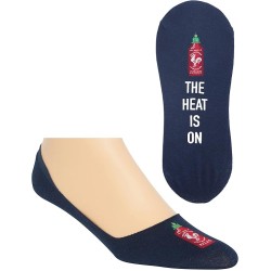 HotSox Mens The Heat is On Socks, Navy, 1 Pair, Mens Shoe 6-12.5