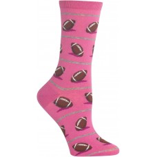 HotSox Womens Football Socks, Pink, 1 Pair, Womens Shoe 4-10